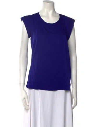 Pre-owned 3.1 Phillip Lim Silk Scoop Neck Top In Purple