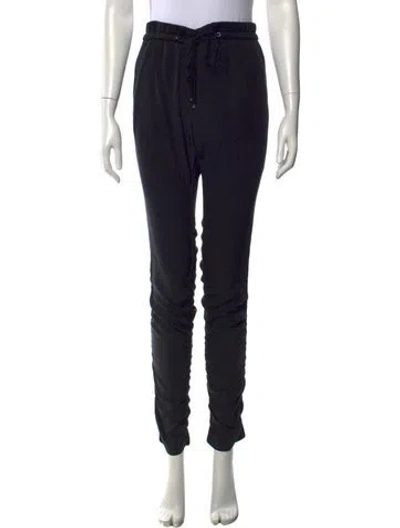 Pre-owned 3.1 Phillip Lim Silk Skinny Leg Pants In Black
