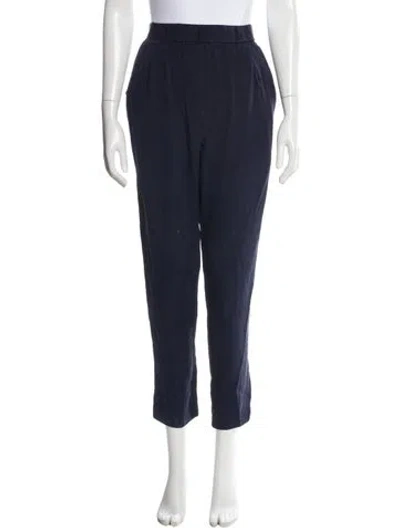 Pre-owned 3.1 Phillip Lim Silk Skinny Leg Pants In Blue