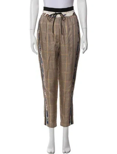 Pre-owned 3.1 Phillip Lim Silk Skinny Leg Pants In Brown