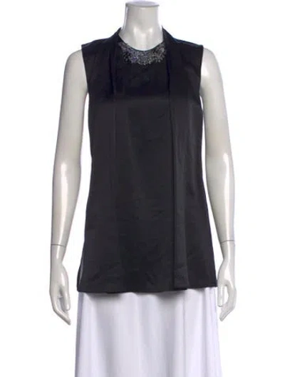 Pre-owned 3.1 Phillip Lim Silk Sleeveless Top In Black