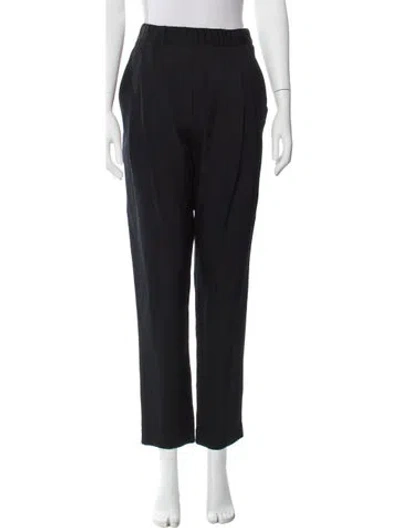 Pre-owned 3.1 Phillip Lim Silk Straight Leg Pants In Black