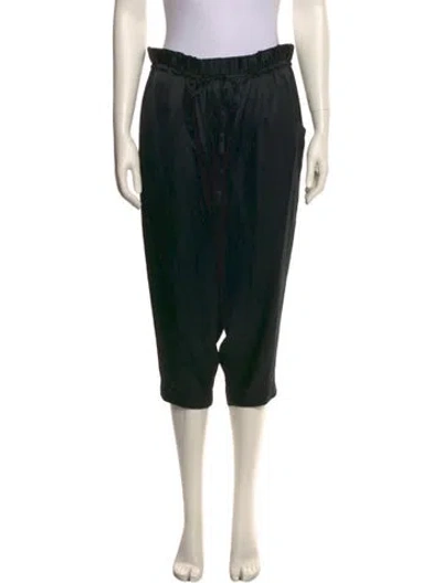 Pre-owned 3.1 Phillip Lim Silk Straight Leg Pants In Black