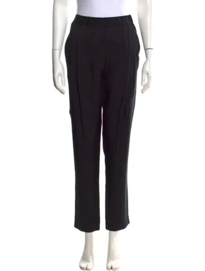 Pre-owned 3.1 Phillip Lim Silk Straight Leg Pants In Black