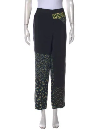 Pre-owned 3.1 Phillip Lim Silk Straight Leg Pants In Blue