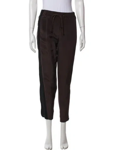 Pre-owned 3.1 Phillip Lim Silk Straight Leg Pants In Brown