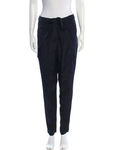 Pre-owned 3.1 Phillip Lim Silk Straight Leg Pants In Gray