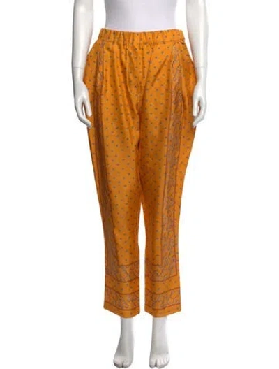 Pre-owned 3.1 Phillip Lim Silk Straight Leg Pants In Multi