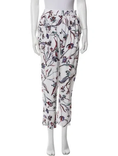 Pre-owned 3.1 Phillip Lim Silk Straight Leg Pants In White