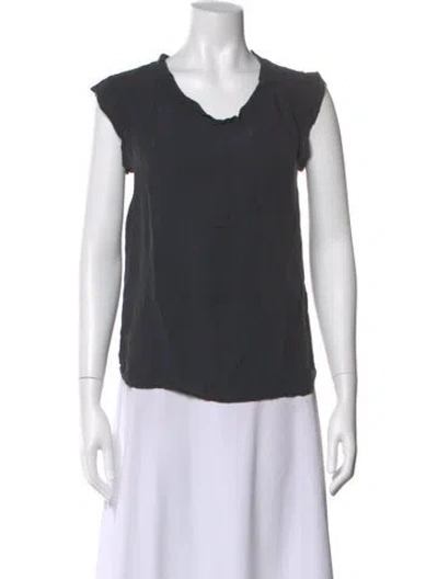 Pre-owned 3.1 Phillip Lim Silk V-neck Top In Black