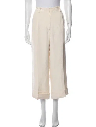 Pre-owned 3.1 Phillip Lim Silk Wide Leg Pants In Neutrals