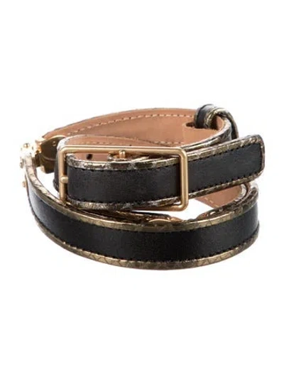 Pre-owned 3.1 Phillip Lim Skinny Leather Waist Belt In Black