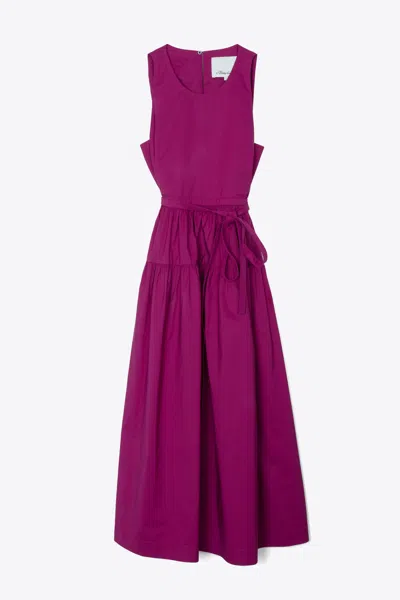 3.1 Phillip Lim Sleeveless Belted Midi Dress In Purple