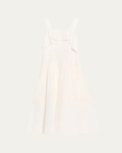 3.1 Phillip Lim Sleeveless Broderie Anglaise Midi Dress In White