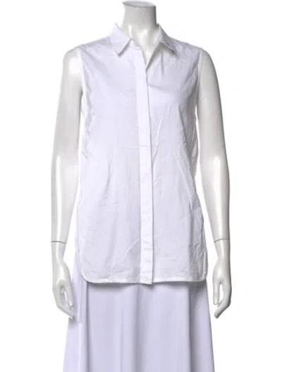 Pre-owned 3.1 Phillip Lim Sleeveless Button-up Top In White