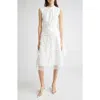 3.1 Phillip Lim Sleeveless Chiffon & Embroidery Dress In White