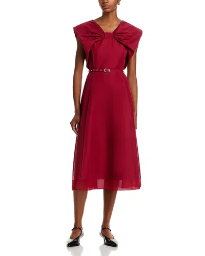 3.1 PHILLIP LIM SLEEVELESS DRAPED BOW DRESS