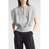 3.1 Phillip Lim Sleeveless French Terry Sweatshirt In Gray