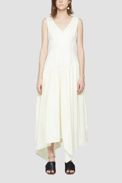 3.1 Phillip Lim Sleeveless Plunge V-neck Dress In Gold
