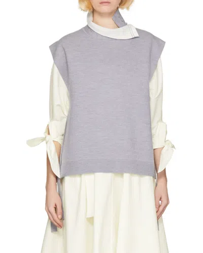 3.1 PHILLIP LIM SLEEVELESS PULLOVER WITH SIDE SLITS
