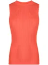 3.1 Phillip Lim Pointelle Ribbed Tank Top In Rot