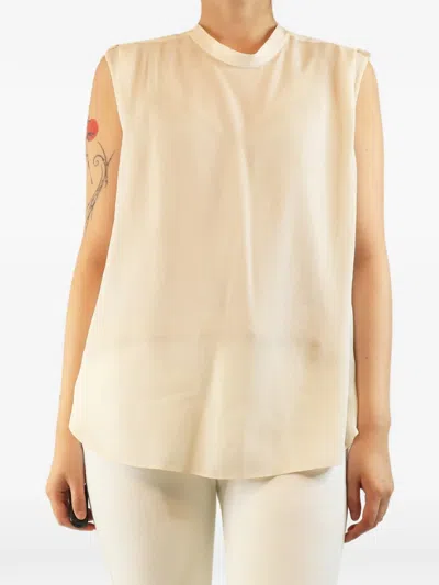 Pre-owned 3.1 Phillip Lim Sleeveless Silk Blouse In Neutral