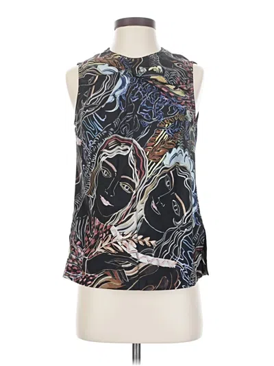Pre-owned 3.1 Phillip Lim Sleeveless Silk Top Black Halter Neckline Tops