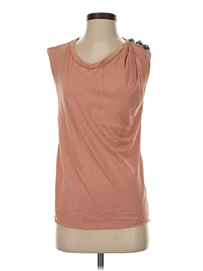 Pre-owned 3.1 Phillip Lim Sleeveless Top Orange Scoop Neck Tops