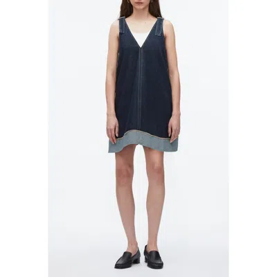 3.1 Phillip Lim Sleeveless Trapeze Minidress In Blue