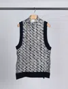 3.1 Phillip Lim Sleeveless Wool Jacquard Top In Black