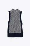 3.1 Phillip Lim Sleeveless Wool Jacquard Top In Multi