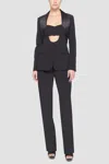 3.1 Phillip Lim Slim Trouser With Back Slit In Black