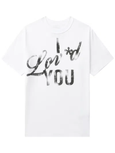 3.1 Phillip Lim Slogan-print T-shirt In White