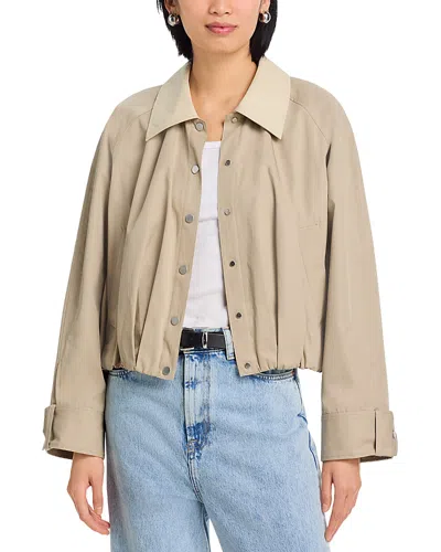 3.1 Phillip Lim Snap Front Blouson Bomber Jacket In Neutral