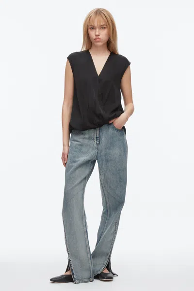 3.1 Phillip Lim Soft Drape Sleeveless Blouse In Black