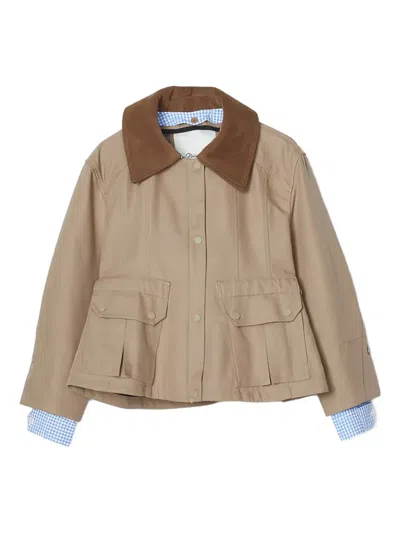 3.1 PHILLIP LIM SPREAD-COLLAR FRONT-POCKET JACKET