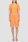 3.1 Phillip Lim Spring Tweed Walking Shorts In Orange