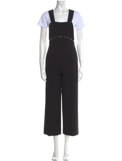 Pre-owned 3.1 Phillip Lim Square Neckline Jumpsuit In Black