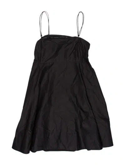 Pre-owned 3.1 Phillip Lim Square Neckline Mini Dress In Black