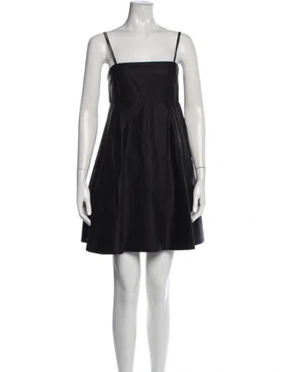 Pre-owned 3.1 Phillip Lim Square Neckline Mini Dress In Black