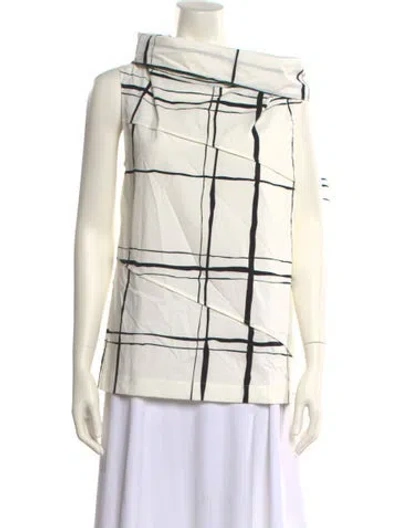 Pre-owned 3.1 Phillip Lim Square Neckline Sleeveless Blouse In Neutral