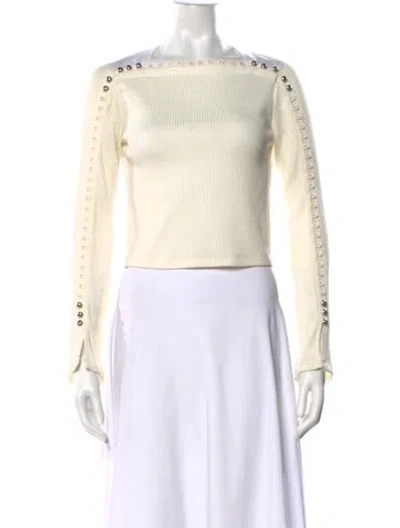 Pre-owned 3.1 Phillip Lim Square Neckline Sweater In Neutral