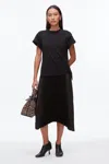 3.1 Phillip Lim Ss T-shirt Combo Drs W Pleated Skirt In Black
