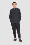 3.1 Phillip Lim Stand Collar Shirt In Faded Black