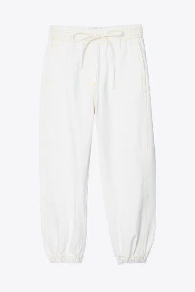 3.1 Phillip Lim Stonewashed Denim Joggers In White