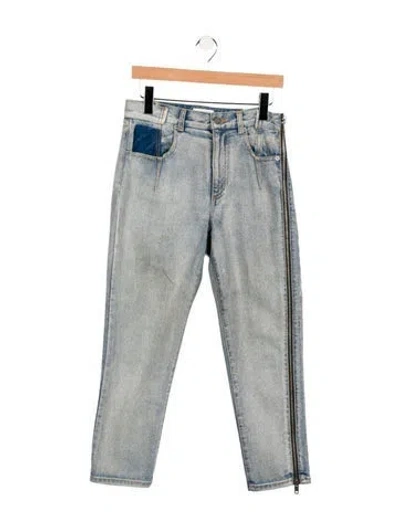 Pre-owned 3.1 Phillip Lim Straight Leg Pants In Blue
