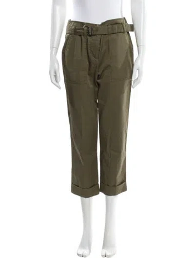 Pre-owned 3.1 Phillip Lim Straight Leg Pants In Green