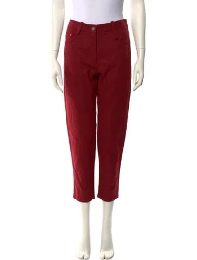 Pre-owned 3.1 Phillip Lim Straight Leg Pants In Red