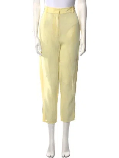 Pre-owned 3.1 Phillip Lim Straight Leg Pants In Yellow