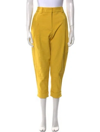 Pre-owned 3.1 Phillip Lim Straight Leg Pants In Yellow